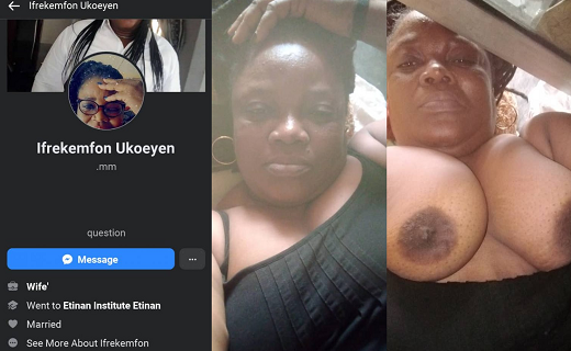 Leak Photos Of Mrs Ifrekemfon Ukoeyen