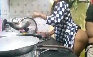 WATCH: Kitchen Fuck While Cooking