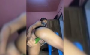 Using Long Cucumber To Satisfy Herself ghana-nude-8b-p-55